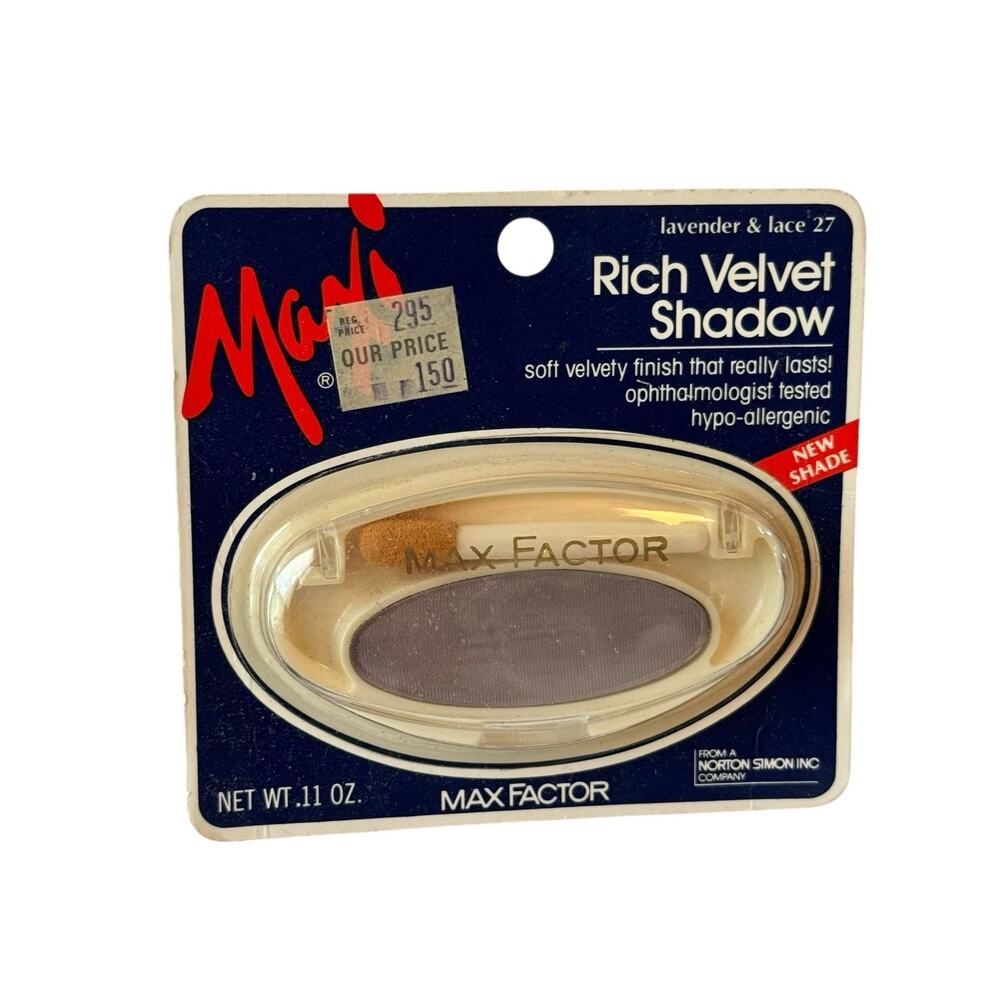 Vintage Max Factor Maxi Rich Velvet Shadow Lavender & Lace 27 Discontinued Rare